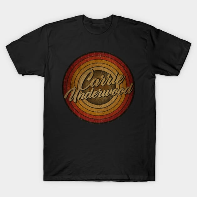 arjunthemaniac,circle vintage retro faded Carrie Underwood T-Shirt by arjunthemaniac